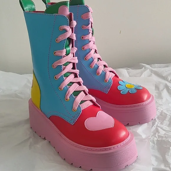 Free Luv Nation Combat Boots - Picture 5 of 13